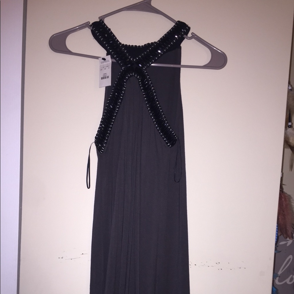 Gray express flowy dress